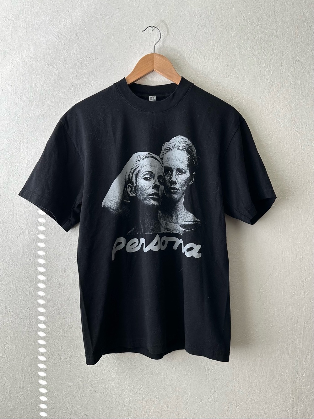 Persona ingmar bergman t-shirt black cotton los angeles apparel men’s medium